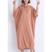 Classy hooded half sleeve cotton tunic top Casual Catwalk nude red Plus Size Dresses Summer